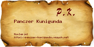 Panczer Kunigunda névjegykártya